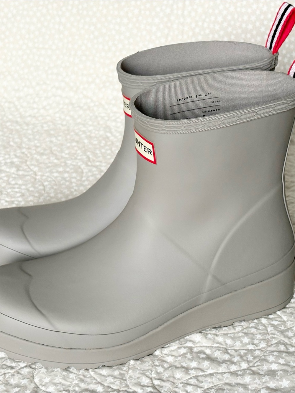 Hunter Original Play Short Rain Boots Zinc Gray Women’s 9 WFS2020RMA - Picture 10 of 14